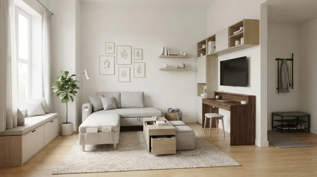 kleine woonkamer inrichten